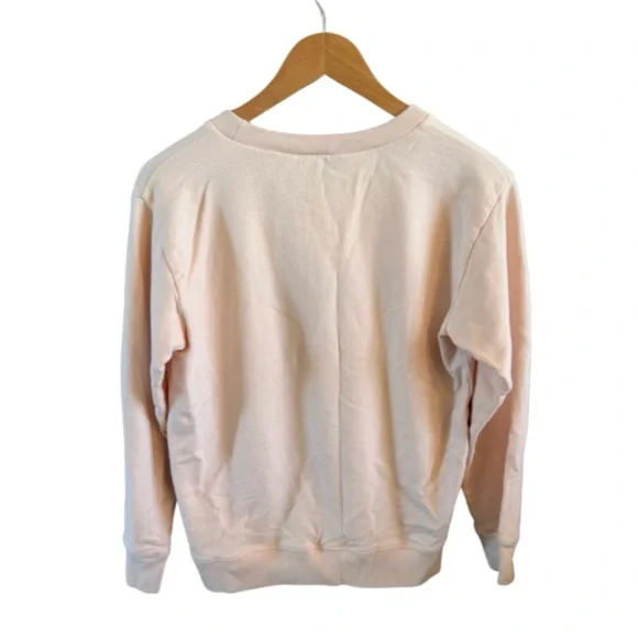 J. Crew Crew Nantucket Crewneck Sweatshirt Small Blush Pink - Picture 4 of 7